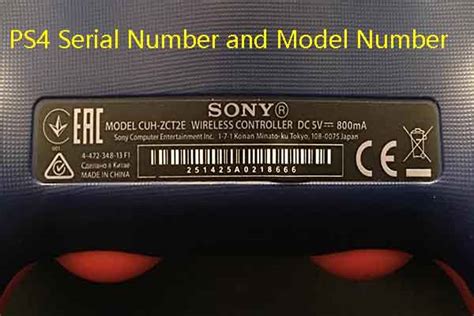 ps4 serial number